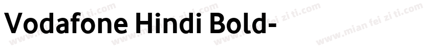 Vodafone Hindi Bold字体转换